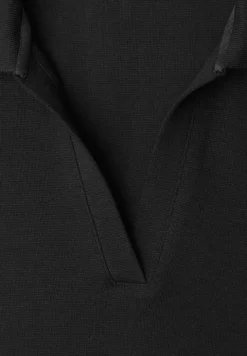 Poloshirt met korte mouwen en gespleten hals