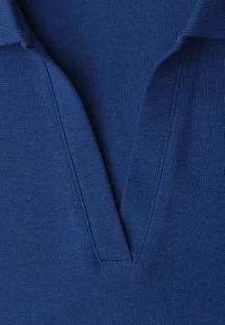Poloshirt met korte mouwen en gespleten hals