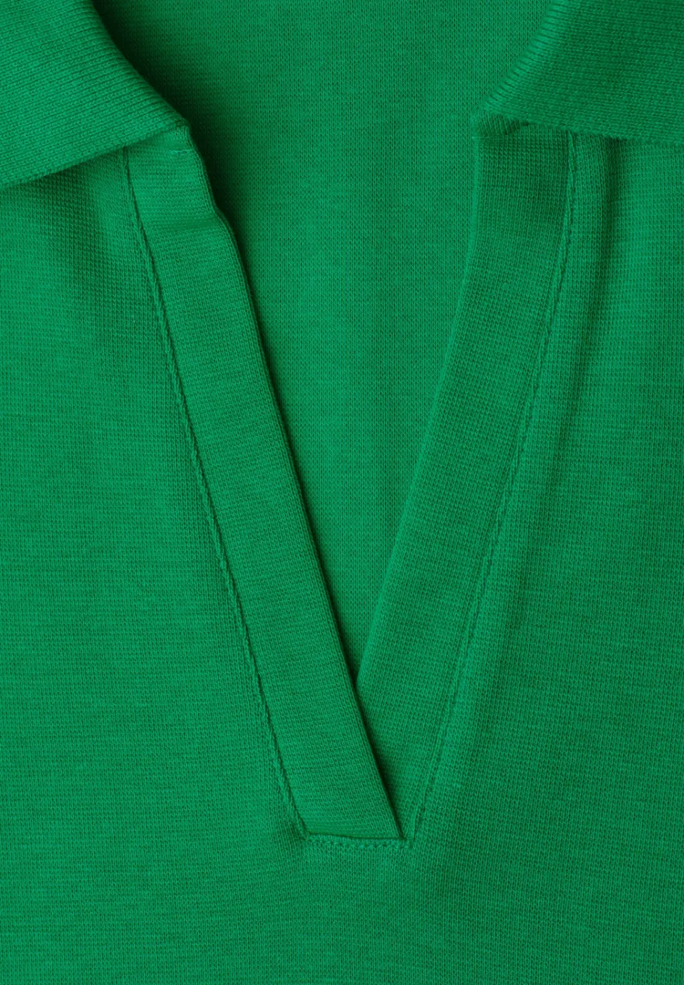 Poloshirt met korte mouwen en gespleten hals