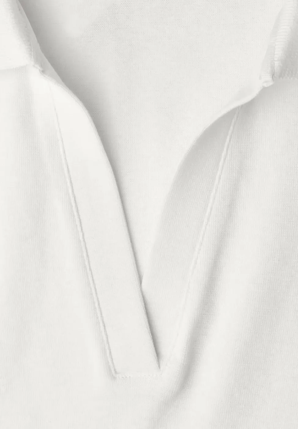 Poloshirt met korte mouwen en gespleten hals