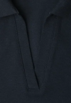 Poloshirt met korte mouwen en gespleten hals