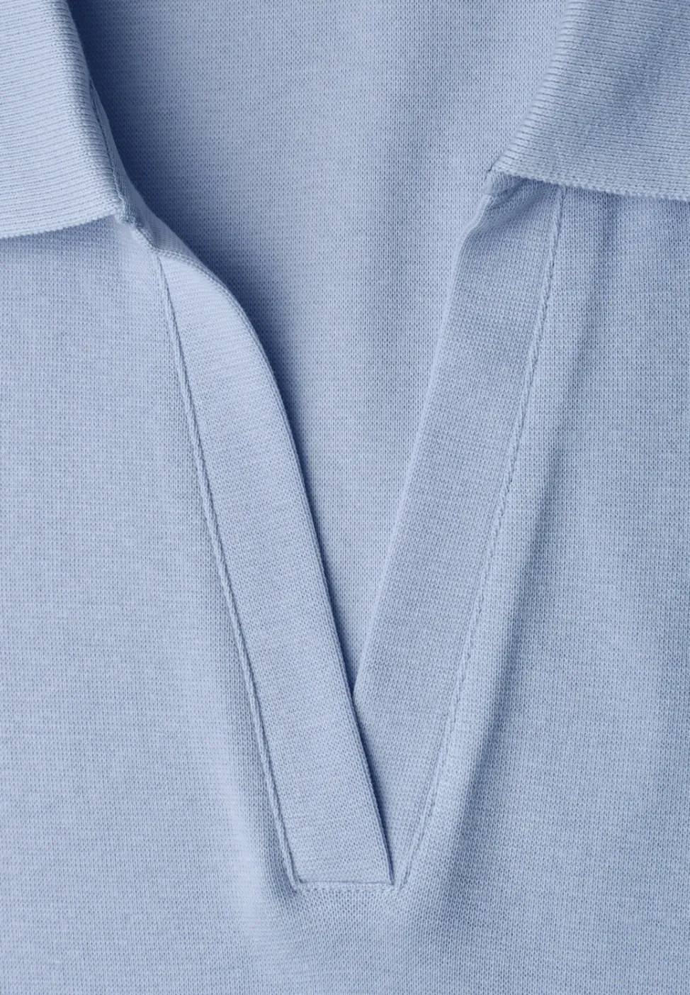 Poloshirt met korte mouwen en gespleten hals