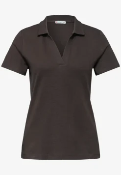Poloshirt met korte mouwen en gespleten hals