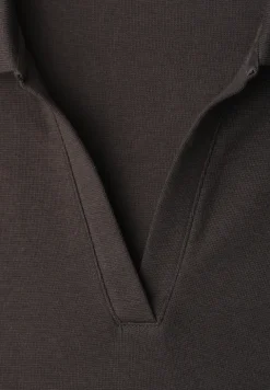 Poloshirt met korte mouwen en gespleten hals