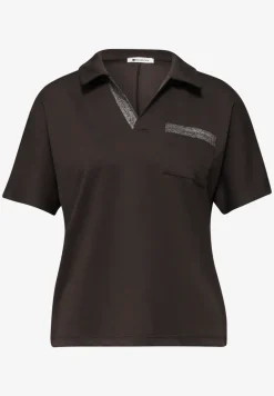 Poloshirt met korte mouwen en glitter
