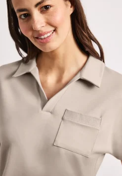 Poloshirt met korte mouwen en glitter