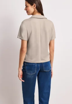 Poloshirt met korte mouwen en glitter