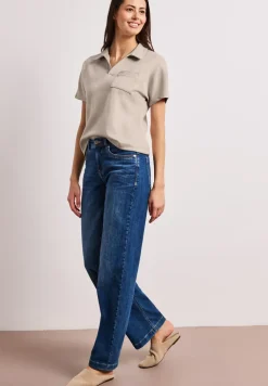 Poloshirt met korte mouwen en glitter