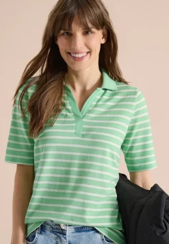 Poloshirt met korte mouwen en strepen