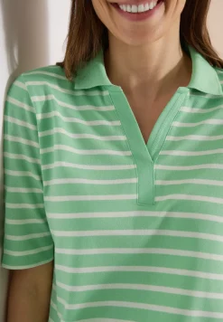 Poloshirt met korte mouwen en strepen