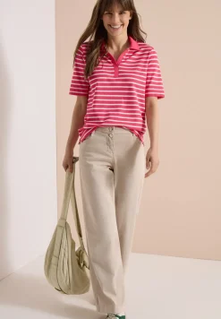 Poloshirt met korte mouwen en strepen