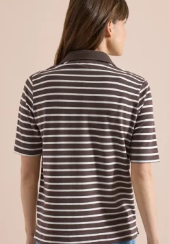 Poloshirt met korte mouwen en strepen