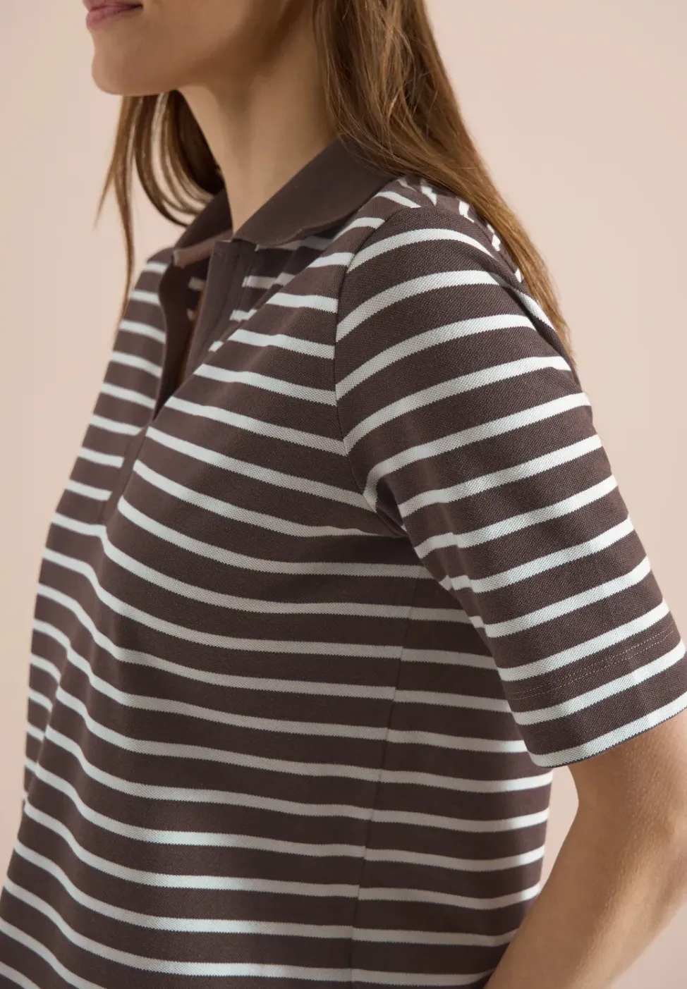 Poloshirt met korte mouwen en strepen
