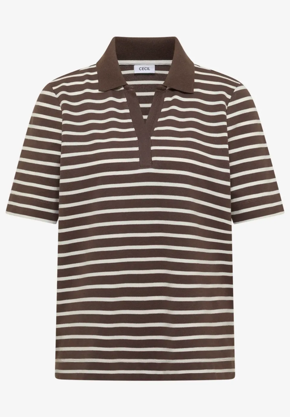 Poloshirt met korte mouwen en strepen