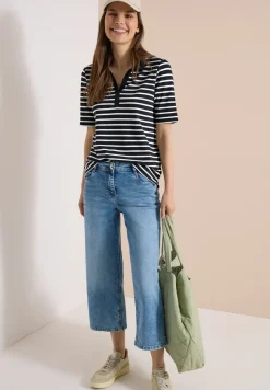 Poloshirt met korte mouwen en strepen