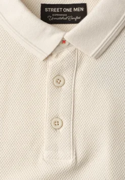 Poloshirt met korte mouwen en structuur