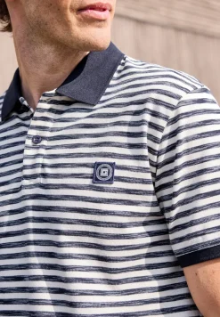 Poloshirt met korte mouwen in piquéstructuur