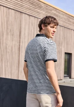 Poloshirt met korte mouwen in piquéstructuur