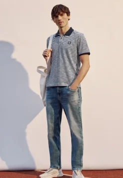 Poloshirt met korte mouwen in piquéstructuur