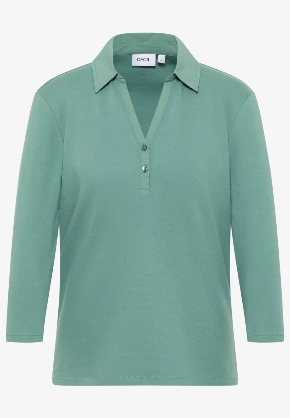 Poloshirt met 3/4 mouwen