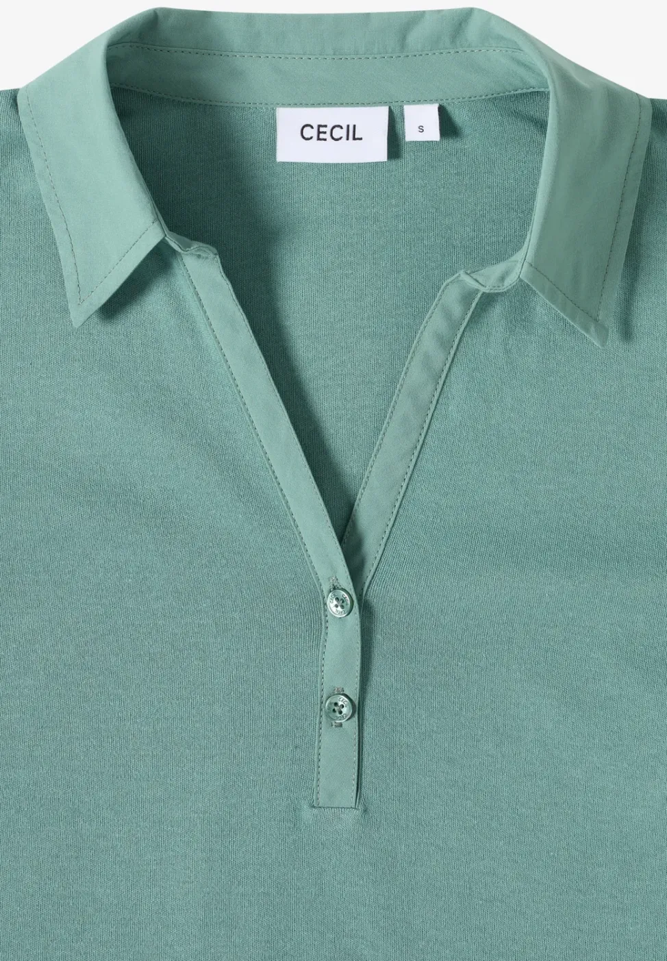 Poloshirt met 3/4 mouwen