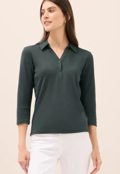 Poloshirt met 3/4 mouwen