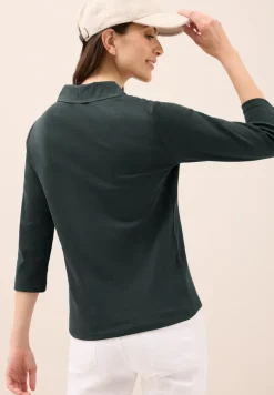 Poloshirt met 3/4 mouwen