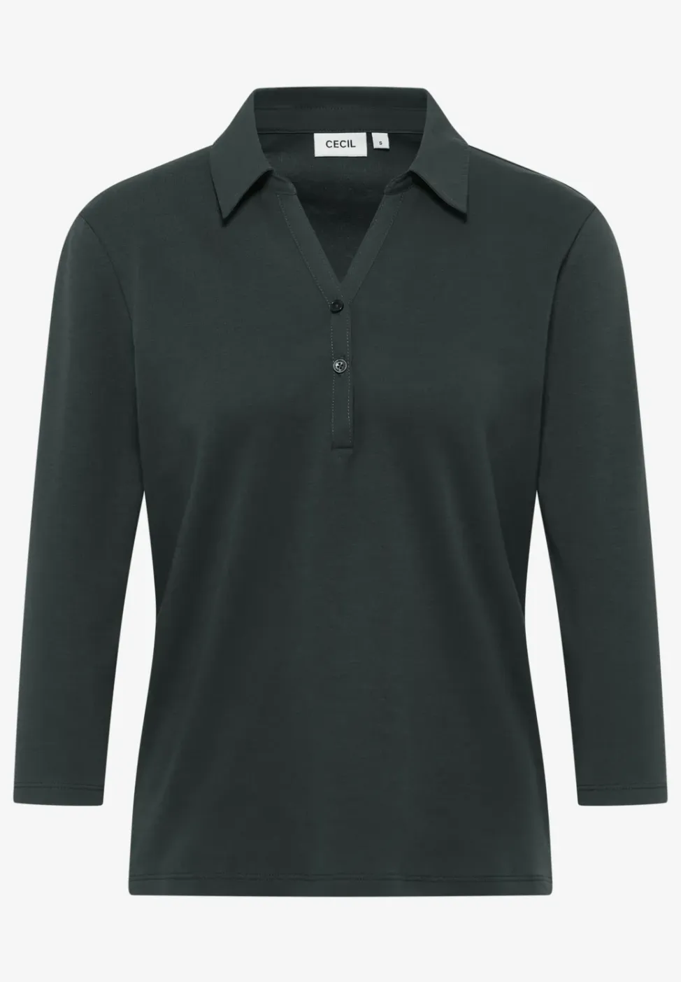 Poloshirt met 3/4 mouwen