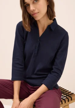 Poloshirt met 3/4 mouwen