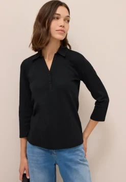 Poloshirt met 3/4 mouwen