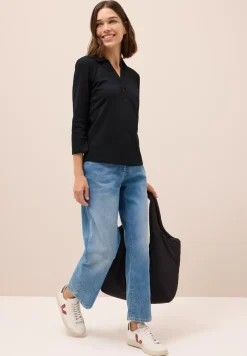 Poloshirt met 3/4 mouwen