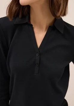 Poloshirt met 3/4 mouwen