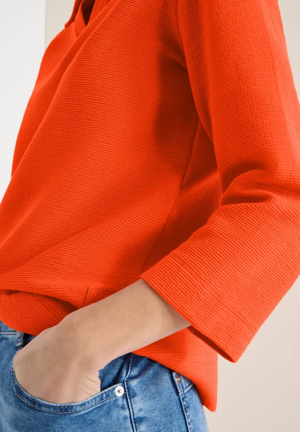 Poloshirt met structuur