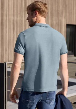 Poloshirt met structuur