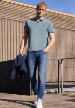 Poloshirt met structuur