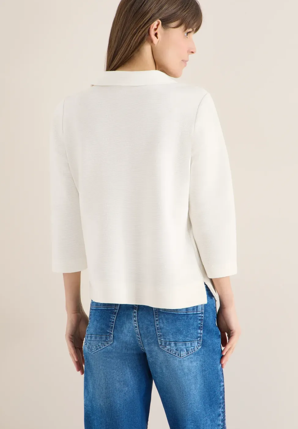 Poloshirt met structuur