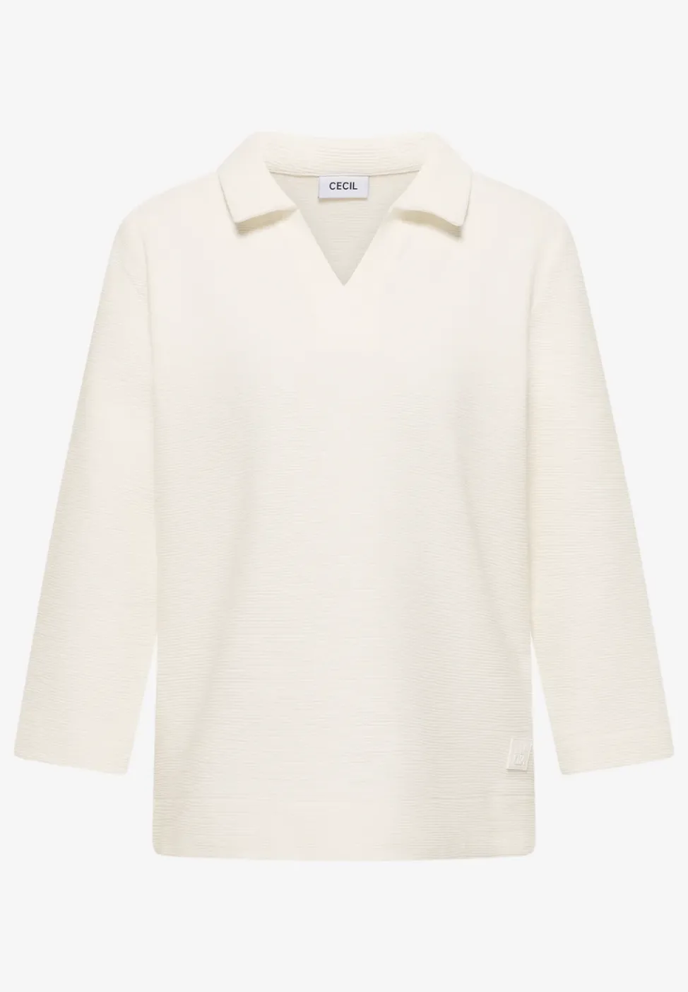 Poloshirt met structuur