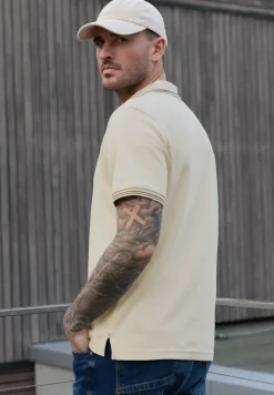 Poloshirt met structuur
