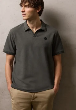 Poloshirt met structuur
