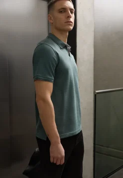 Poloshirt met structuur