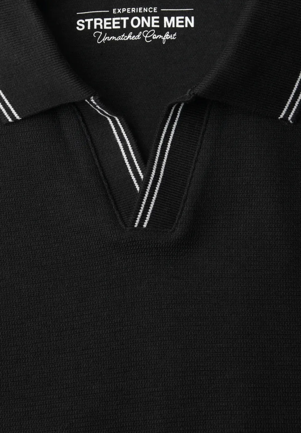Poloshirt met structuur