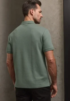 Poloshirt met structuur