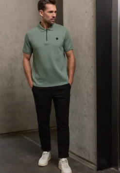 Poloshirt met structuur