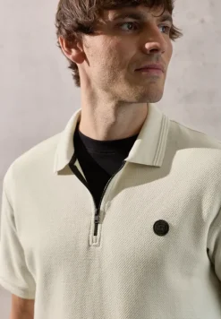 Poloshirt met structuur