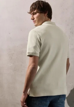 Poloshirt met structuur