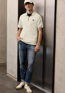 Poloshirt met structuur
