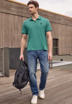 Poloshirt met structuur