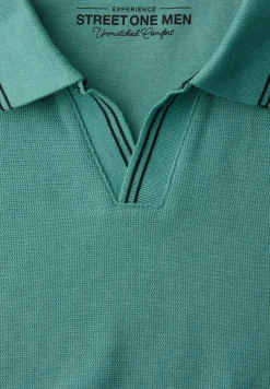Poloshirt met structuur