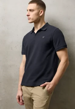 Poloshirt met structuur