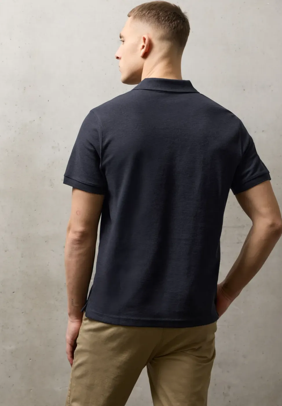 Poloshirt met structuur